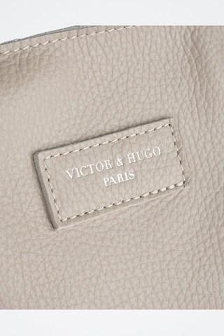 Leren Shopper Noa   - Beige en goudkleurig