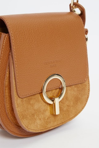 Leren Schouderhandtas Eolia   - Bruin