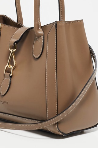 Leren Schoudertas Beryn  - Bruin