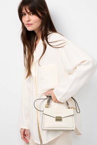 Leren Handtas Leah   - Beige