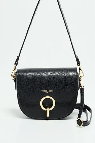 Leren Schoudertas Arya   - Zwart