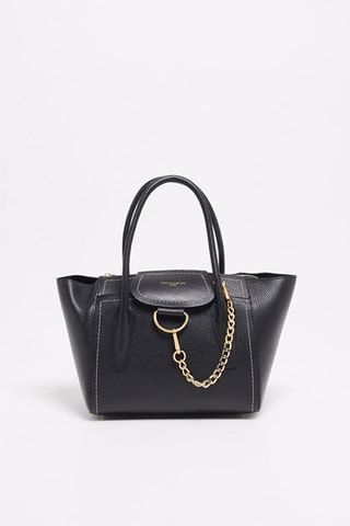 Leren Shopper Soli  - Zwart