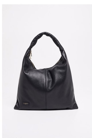 Leren Handtas Zelie   - Zwart