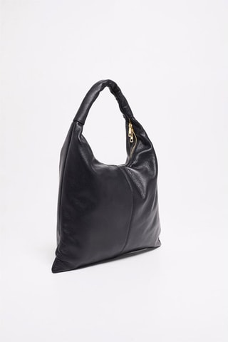 Leren Handtas Zelie   - Zwart