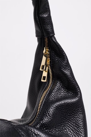 Leren Handtas Zelie   - Zwart