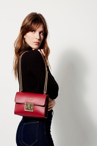 Leren Schoudertas Atom - Rood