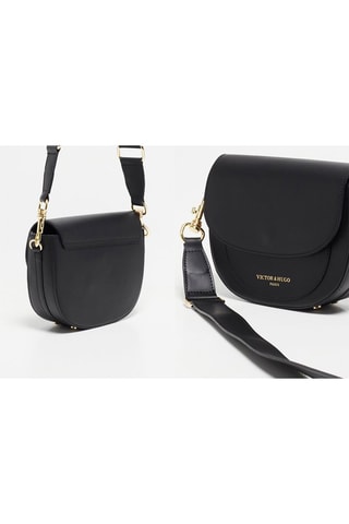 Leren Schoudertas AYa - Zwart