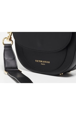 Leren Schoudertas AYa - Zwart