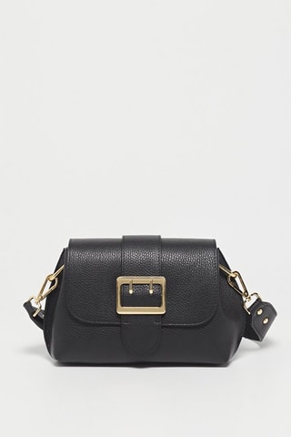 Leren Schoudertas Irine  - Zwart