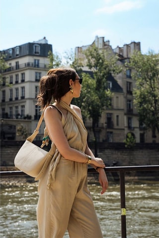 Leren Handtas Clara    - Wit