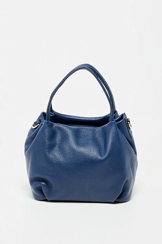 Leren Handtas Mao  - Blauw
