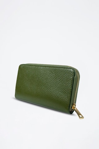 Leren Portefeuille Selma   - Groen