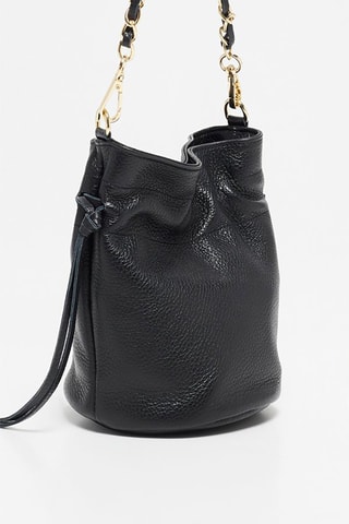 Leren Schoudertas Eonora  - Zwart