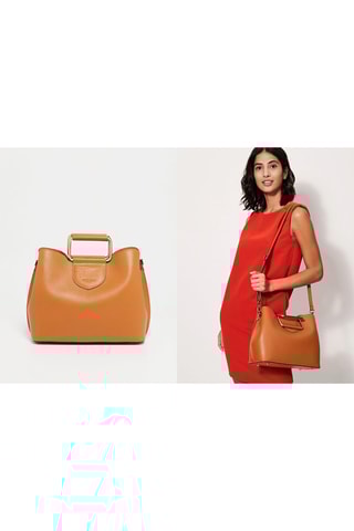 Leren Handtas Biana  - Bruin