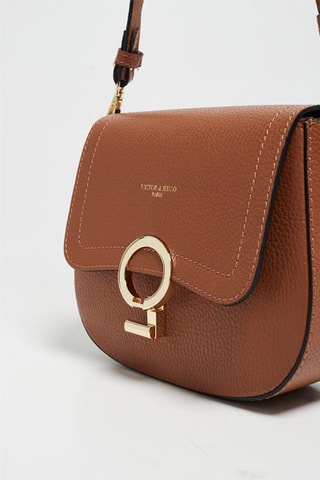 Leren Schoudertas Silvia  - Camel