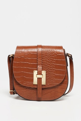 Leren Schoudertas Kara  - Bruin