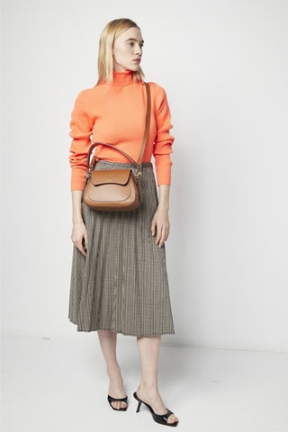 Leren Handtas Laura   - Bruin