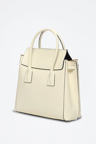 Leren Handtas Jane   - Wit