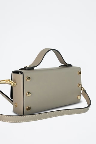 Leren Schoudertas Boho - Taupe