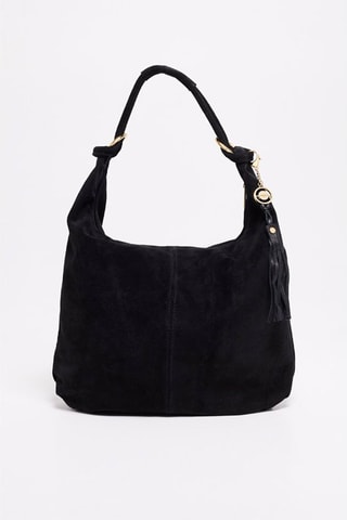 Nubuck handtas Naia    - Zwart