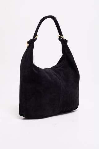 Nubuck handtas Naia    - Zwart