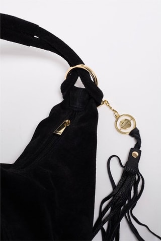 Nubuck handtas Naia    - Zwart