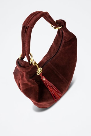 Nubuck Trendy Handtas Naia  - Bordeauxrood