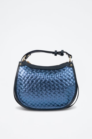 Leren Handtas Leana  - Blauw