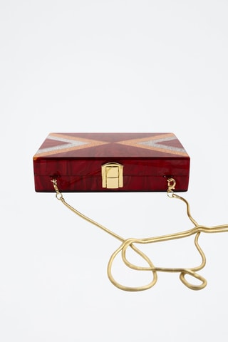 Schoudertas Crysta - Bordeauxrood