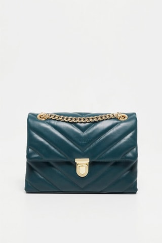 Leren Schoudertas Clea - Blauw