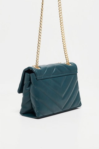 Leren Schoudertas Clea - Blauw