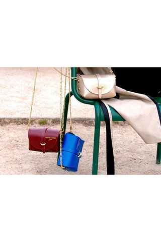 Leren Schoudertas Zephyr - Bruin