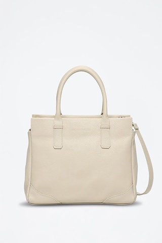 Leren Handtas Eve   - Wit