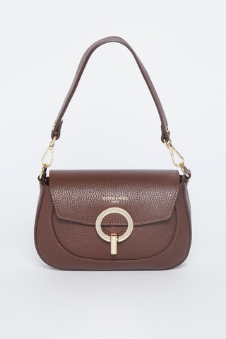 Leren Schouderhandtas Nour   - Bruin