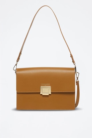 Leren Schoudertas Nilya   - Bruin