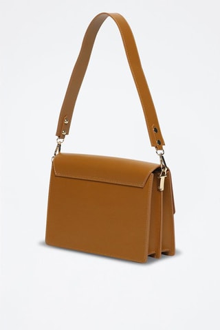 Leren Schoudertas Nilya   - Bruin