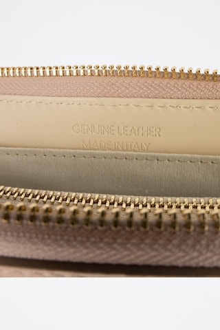 Leren Portefeuille Selma   - Roze en goudkleurig