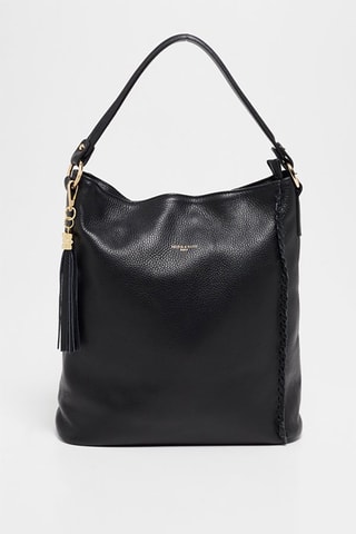 Leren Buideltas Babe  - Zwart