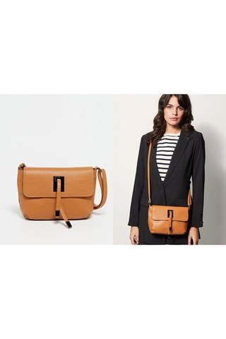 Leren Schoudertas Joyce  - Bruin