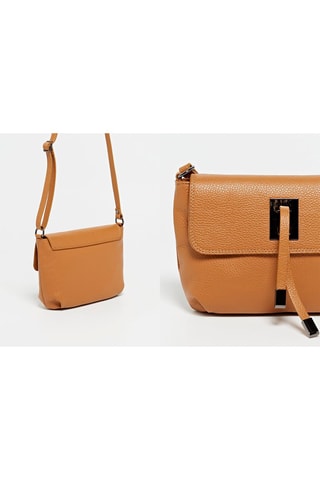 Leren Schoudertas Joyce  - Bruin