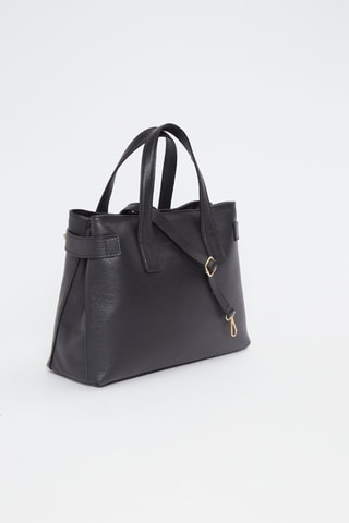 Leren Handtas Luna   - Zwart