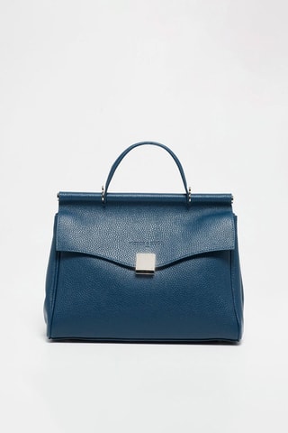 Leren Handtas Matti   - Blauw