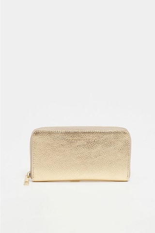 Leren Portefeuille Kaya  - Goudkleurig