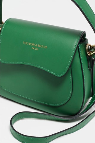 Leren Handtas Laura   - Groen