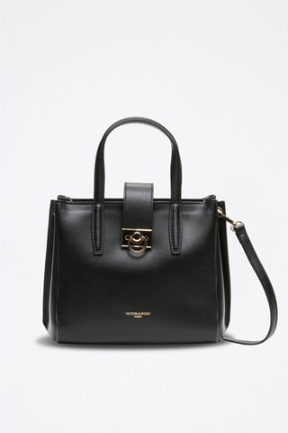 Leren Handtas Frida  - Zwart