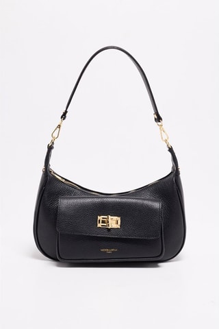 Leren Schoudertas Sei   - Zwart