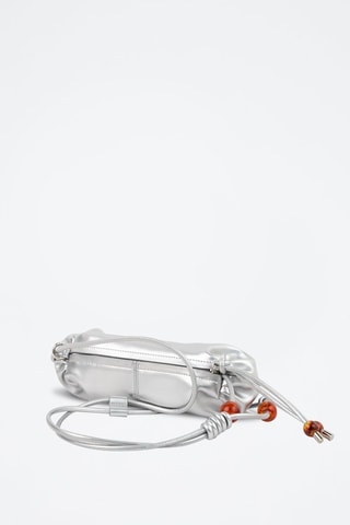 Leren Trendy Handtas Aina - Zilverkleurig