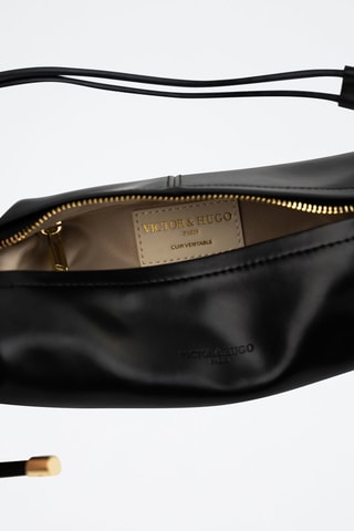 Leren Trendy Handtas Aina - Zwart