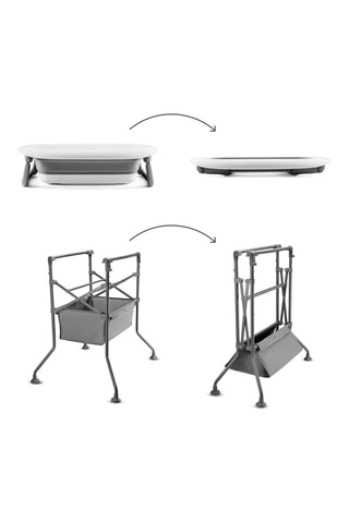 Bad met Aankleedtafel Bubbly - Vanaf de Geboorte - T/m 11 kg - Grijs