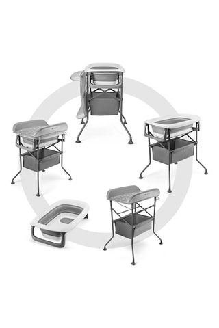 Bad met Aankleedtafel Bubbly - Vanaf de Geboorte - T/m 11 kg - Grijs